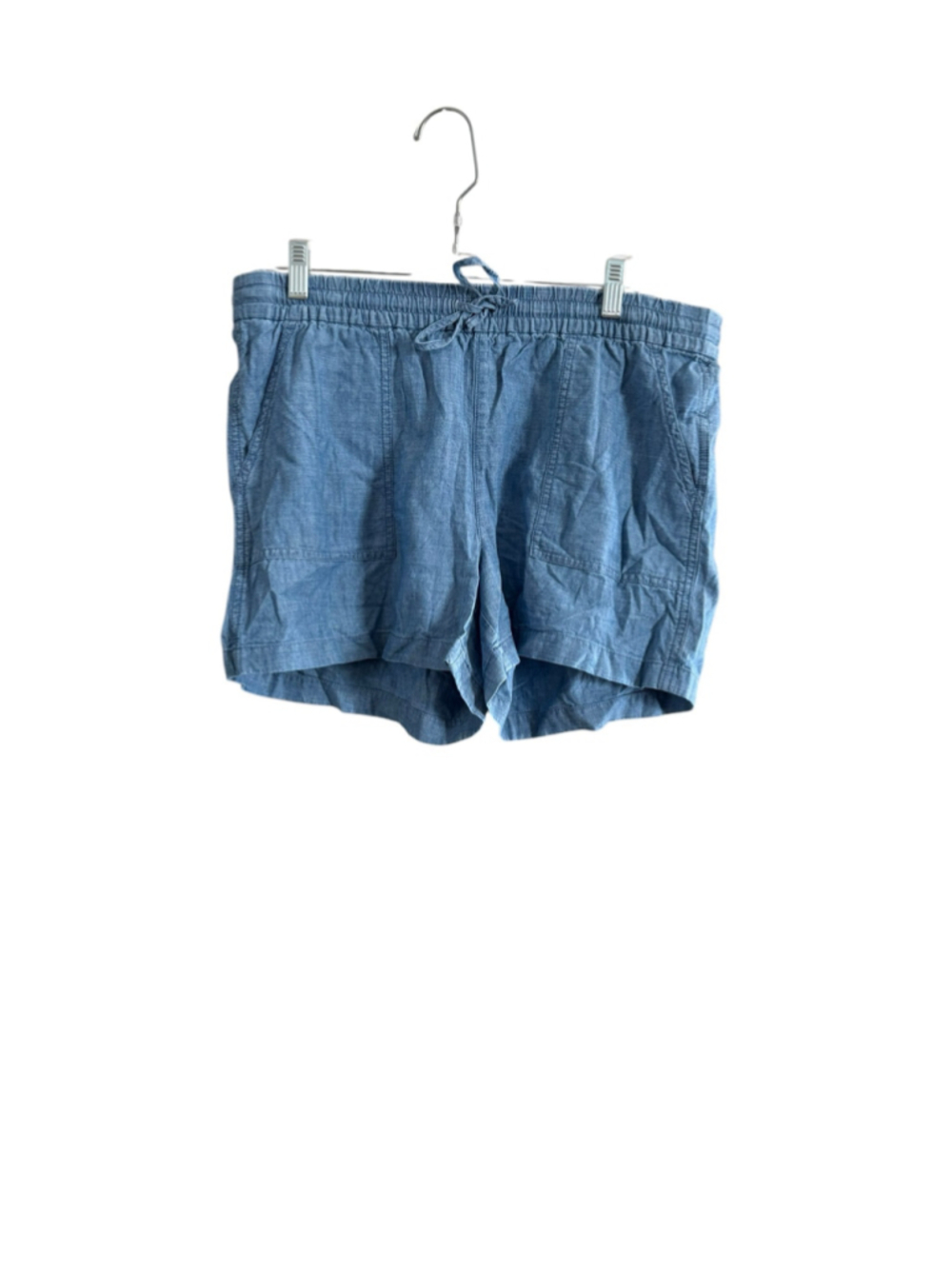 Women's J.Crew Blue Denim Pull-On Shorts Size M - Picture 2 of 11